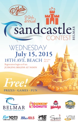 Belmar NJ 2015 Sandcastle Contest