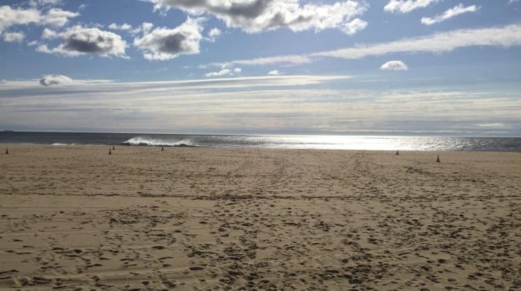 Belmar NJ Beach with Annual Sandcastle Contest