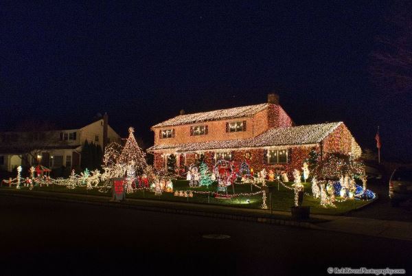 Crazy Christmas Lights Christmas Light Display In Old Bridge NJ