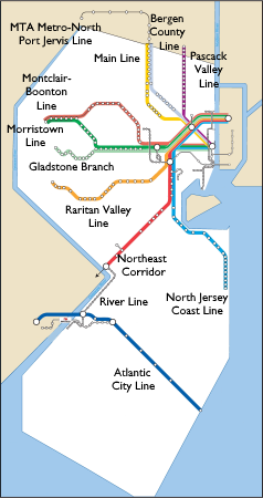 New Jersey Transit Map