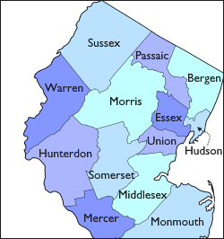Northern NJ Counties