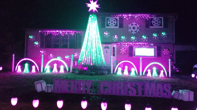 Weber Family Lights Christmas Light Show In Central NJ