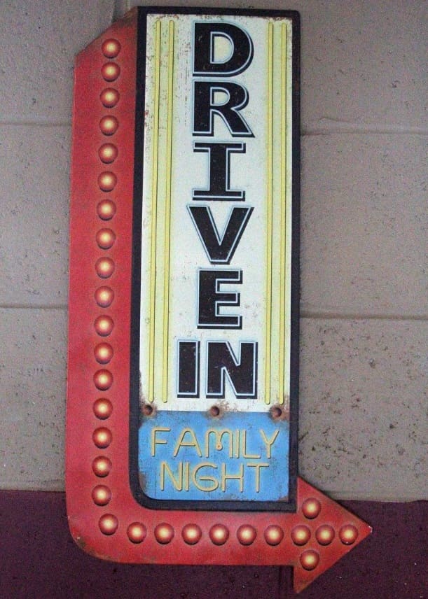 Drive-In Movie Sign