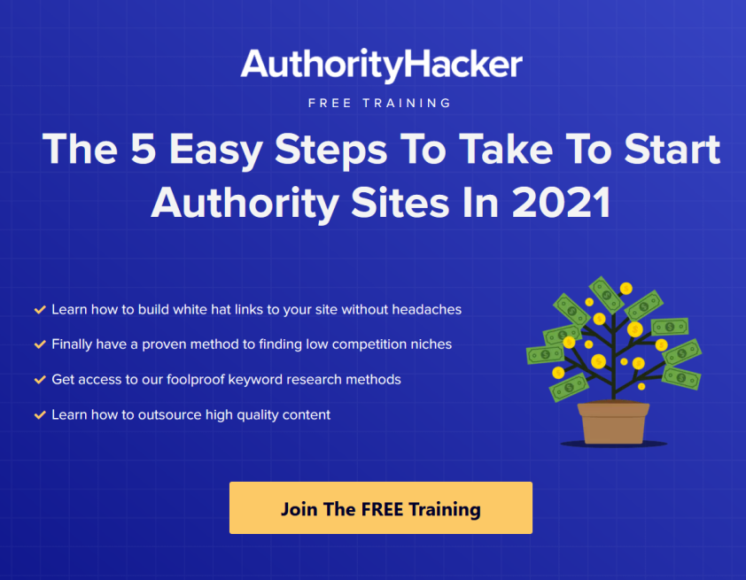 Authority Hacker offers a great online course on how to start a blog and how to market effectively.